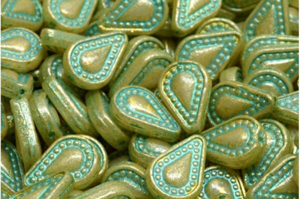 Filigree Tear Drop Beads 14x10mm - Image 1