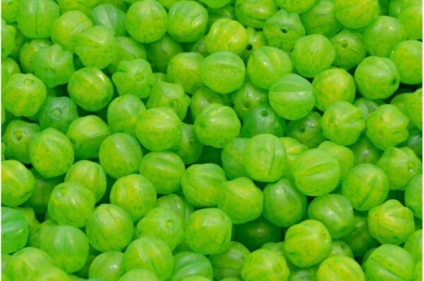 Melon Beads 6x6mm - Image 1