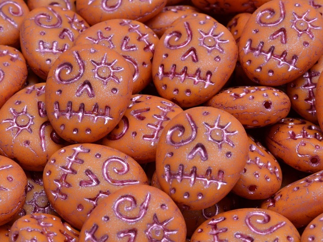 Voodoo Funny Face Beads 16x13mm