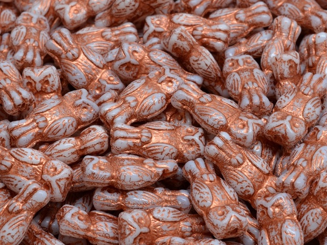 Owl Beads 15x7mm
